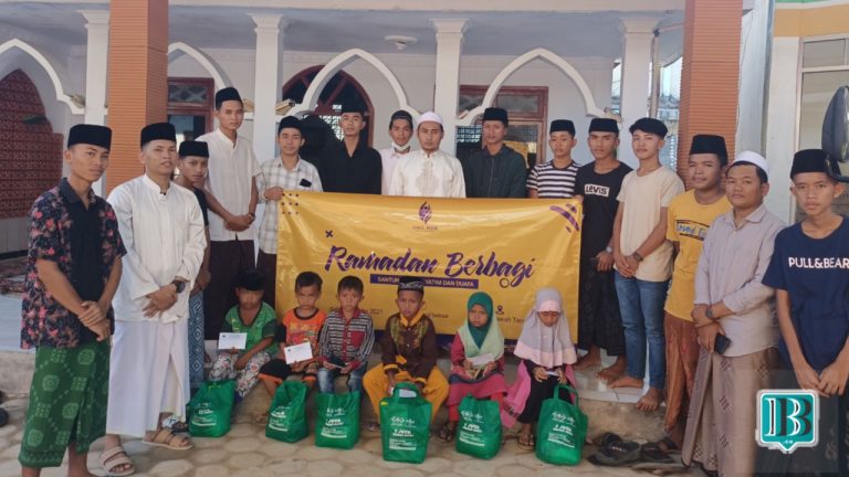 Ramadan Berbagi, Komunitas Gaul Man Sawah Tengah Santuni Anak Yatim dan Duafa