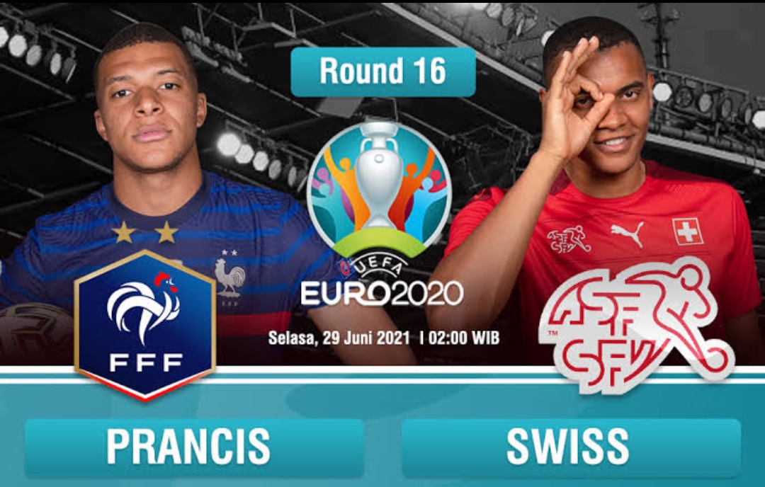 Link Live Streaming Head to Head 16 Besar Euro 2020: Prancis vs Swiss