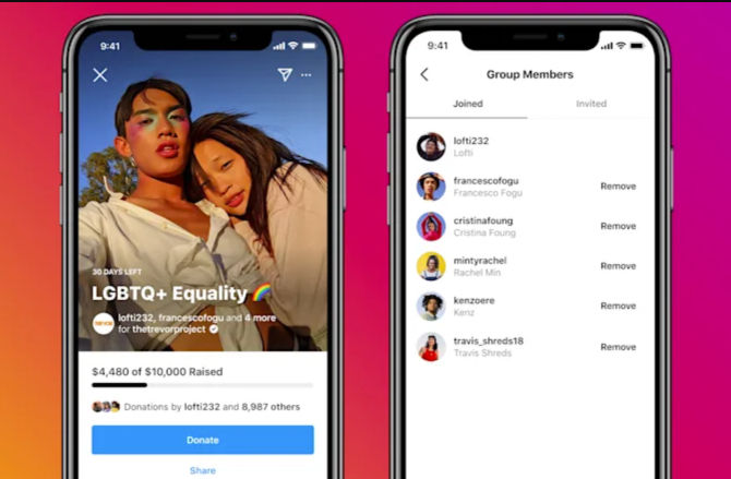 Kini Platform Aplikasi Instagram Perbarui Fiturnya, Luncurkan Penggalangan Dana Grup