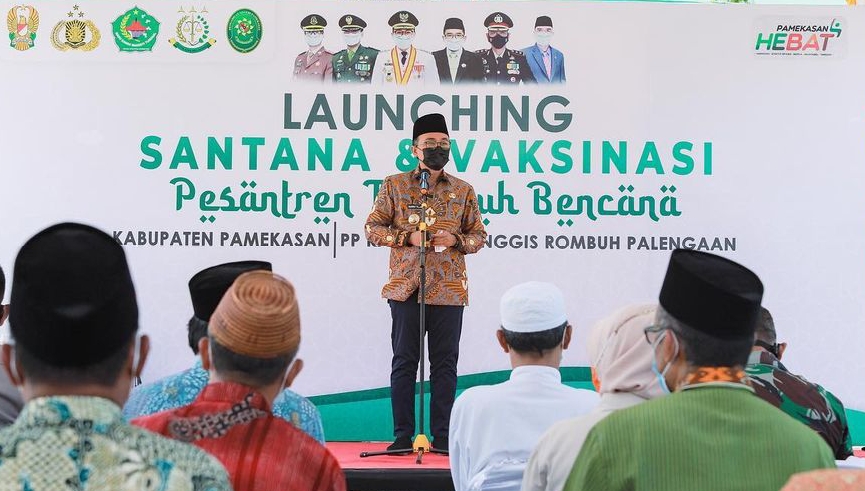 Baddrut Tamam Bupati Pamekasan Resmikan 3 Pondok Pesantren Tangguh Bencana