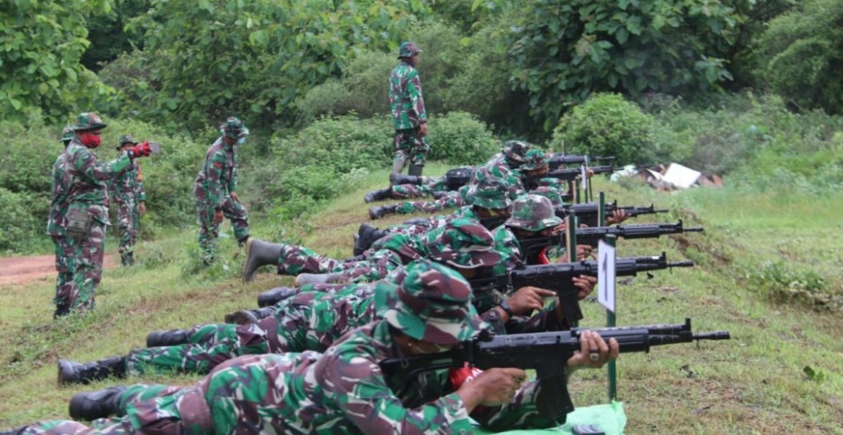 Kodim 0827 Sumenep Gelar Latihan Rutin Menembak