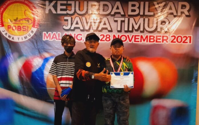Pemuda Asal Sampang Raih Juara 2 Kejurda Bilyard Jatim 2021