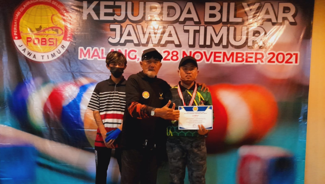 Pemuda Asal Sampang Raih Juara 2 Kejurda Bilyard Jatim 2021