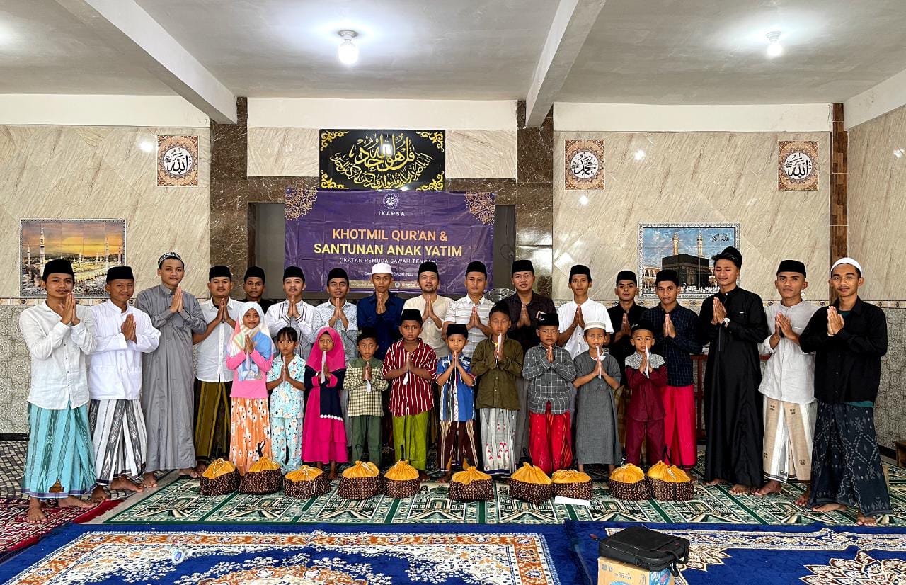Giat Ramadhan 2023, Ikatan Pemuda Sawah Tengah Santuni Anak Yatim